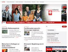 Tablet Screenshot of caritas-kinzigtal.de
